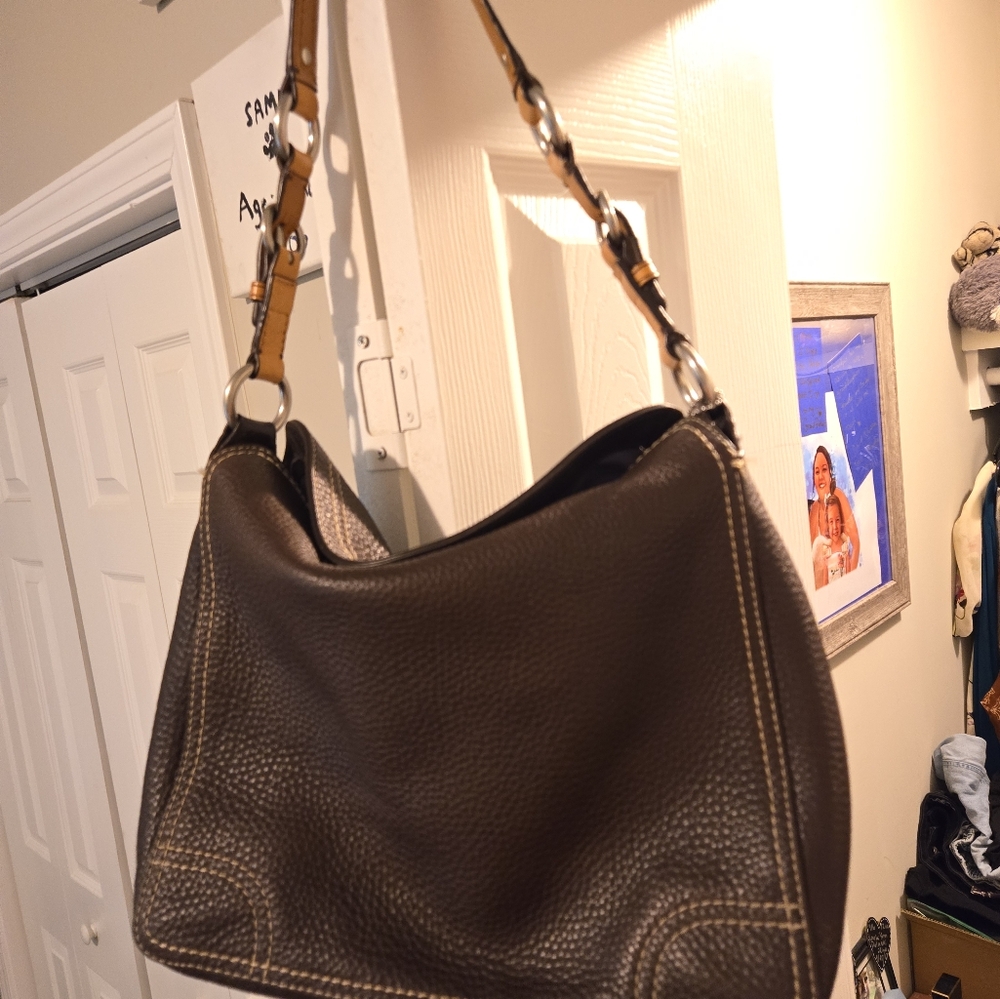 Coach turn lock hobo